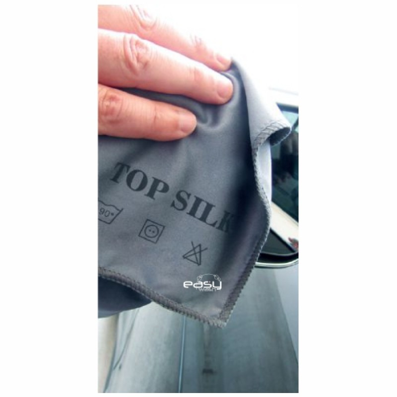 TOP SILK - микрофибърна кърпа, професионална, за гладки и огледални повърхности  – 1 бр