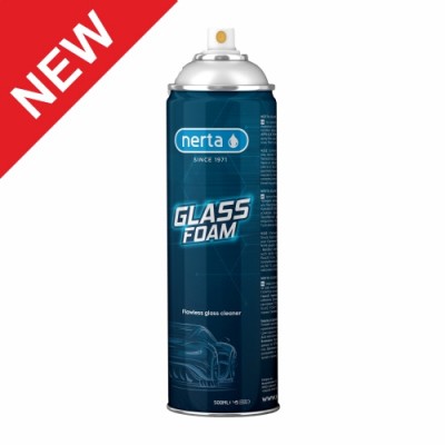Nerta Glass Foam 500 ML пяна за почистване на стъкло и пластмаса на коли, мотори и мотоциклети