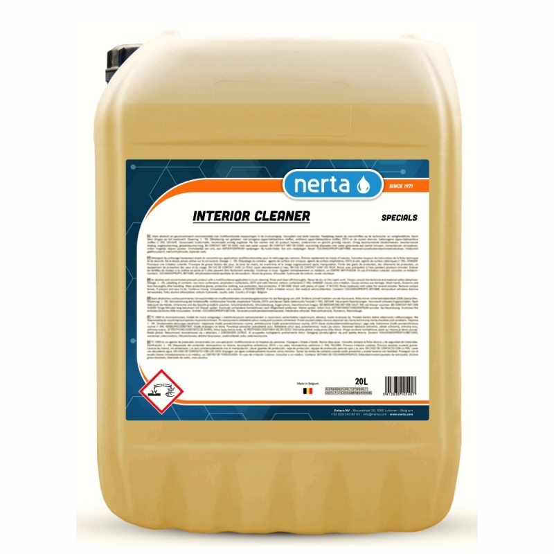 Nerta Interior Cleaner - препарат за почистване и пране на купе, седалки, текстил, кожа и винил 20 л